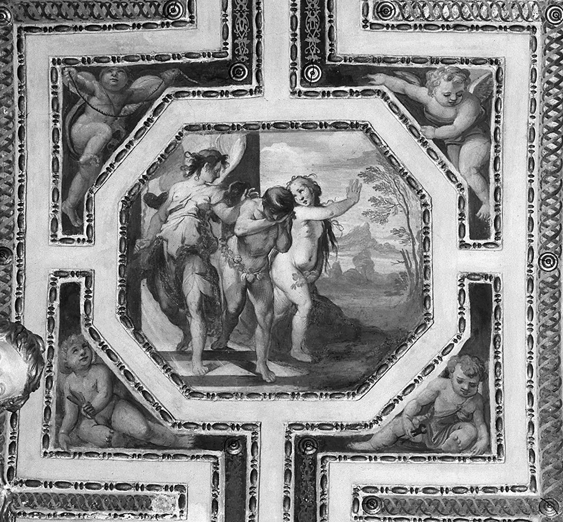 Oratorio della Santissima Trinità, Siena - cacciata di Adamo ed Eva dal paradiso terrestre